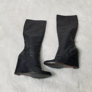 Moschino Black Heeled Boots